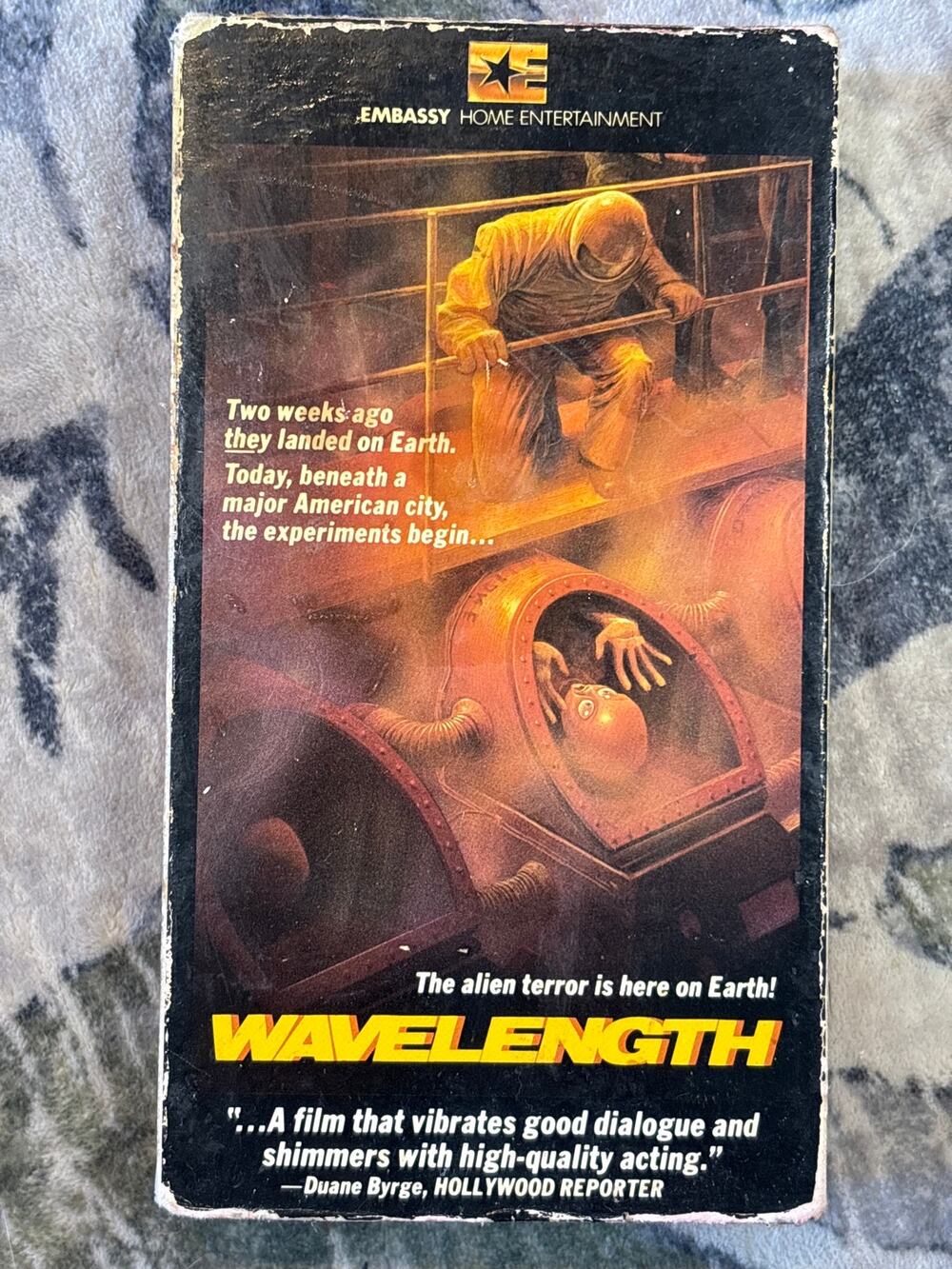 Wavelength VHS 1984 Vintage cult classic Sci-fi Horror Embassy Rare